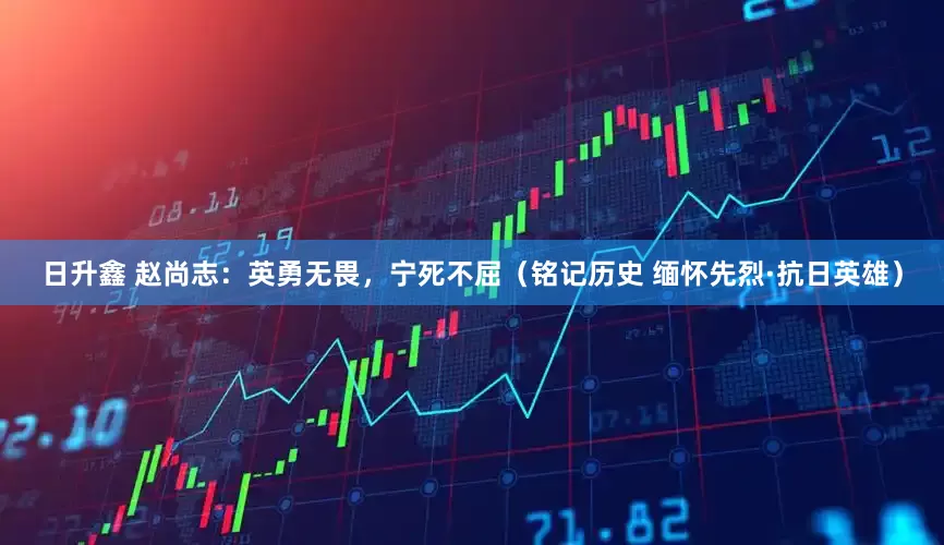 日升鑫 赵尚志：英勇无畏，宁死不屈（铭记历史 缅怀先烈·抗日英雄）