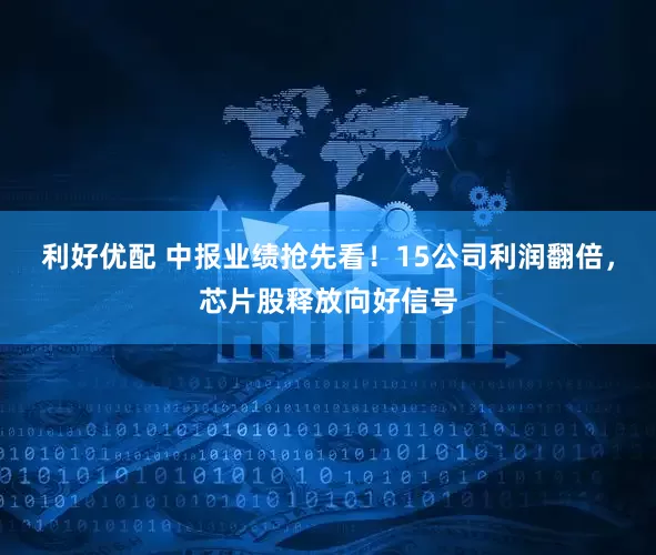 利好优配 中报业绩抢先看！15公司利润翻倍，芯片股释放向好信号
