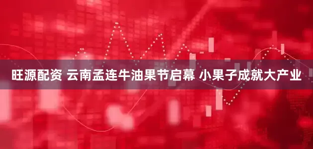 旺源配资 云南孟连牛油果节启幕 小果子成就大产业